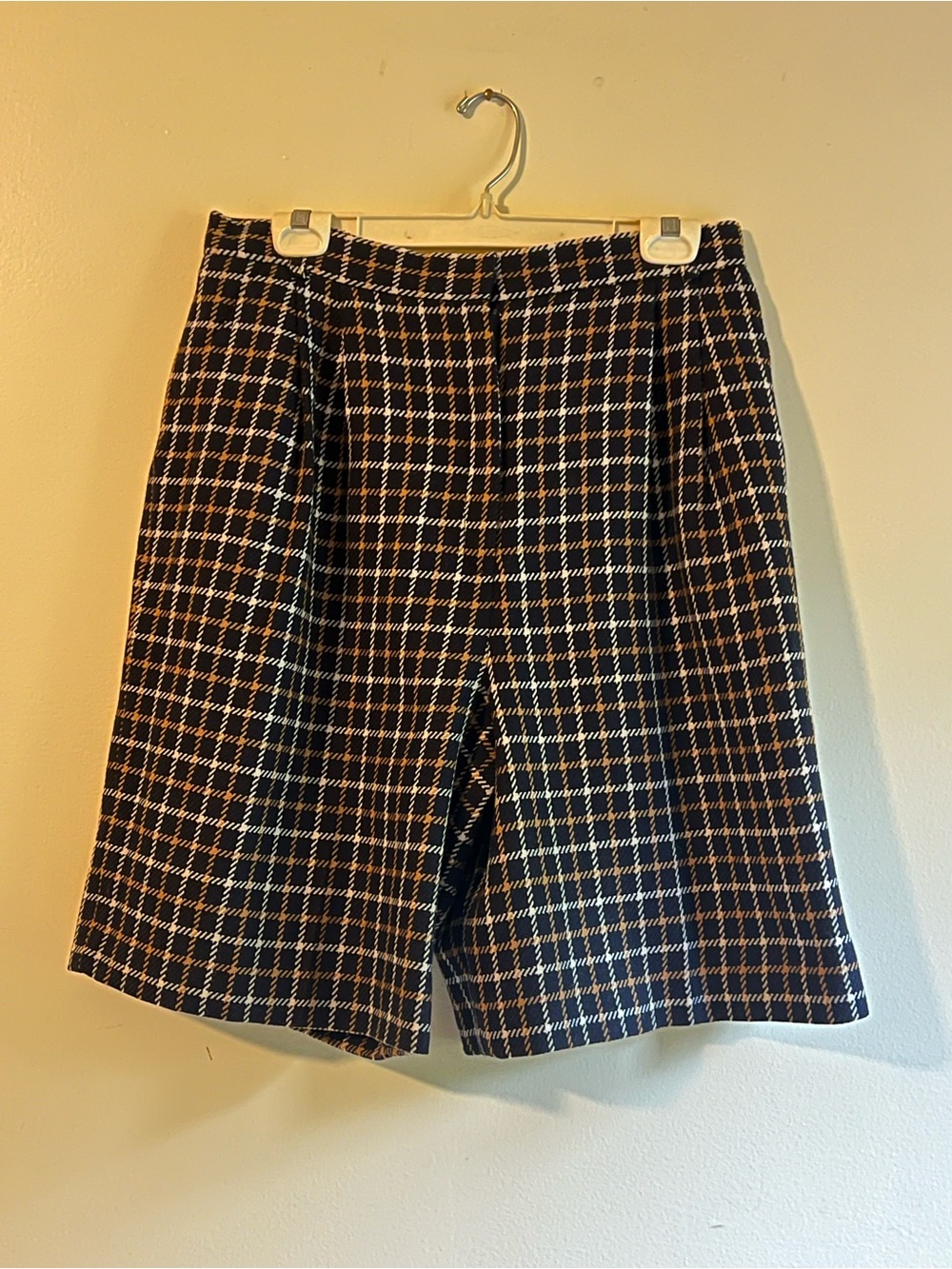 Vintage JH COLLECTIBLES FALL WOOL SHORTS JORTS CULOTTES PLAID M